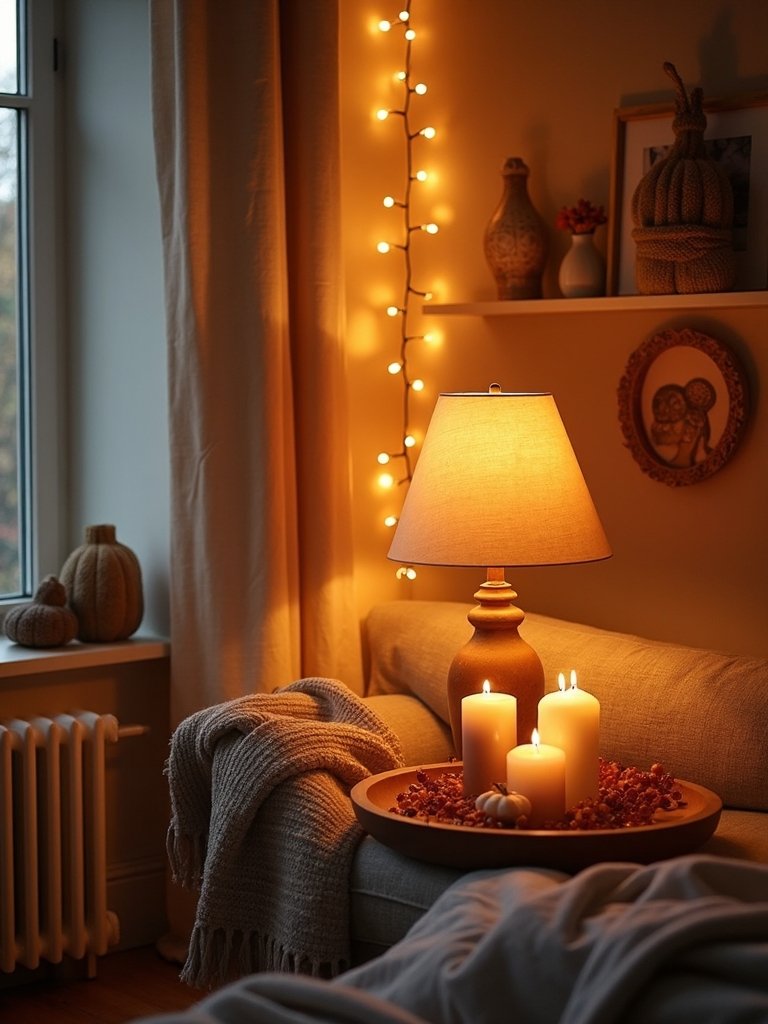 cozy ambient autumn lighting