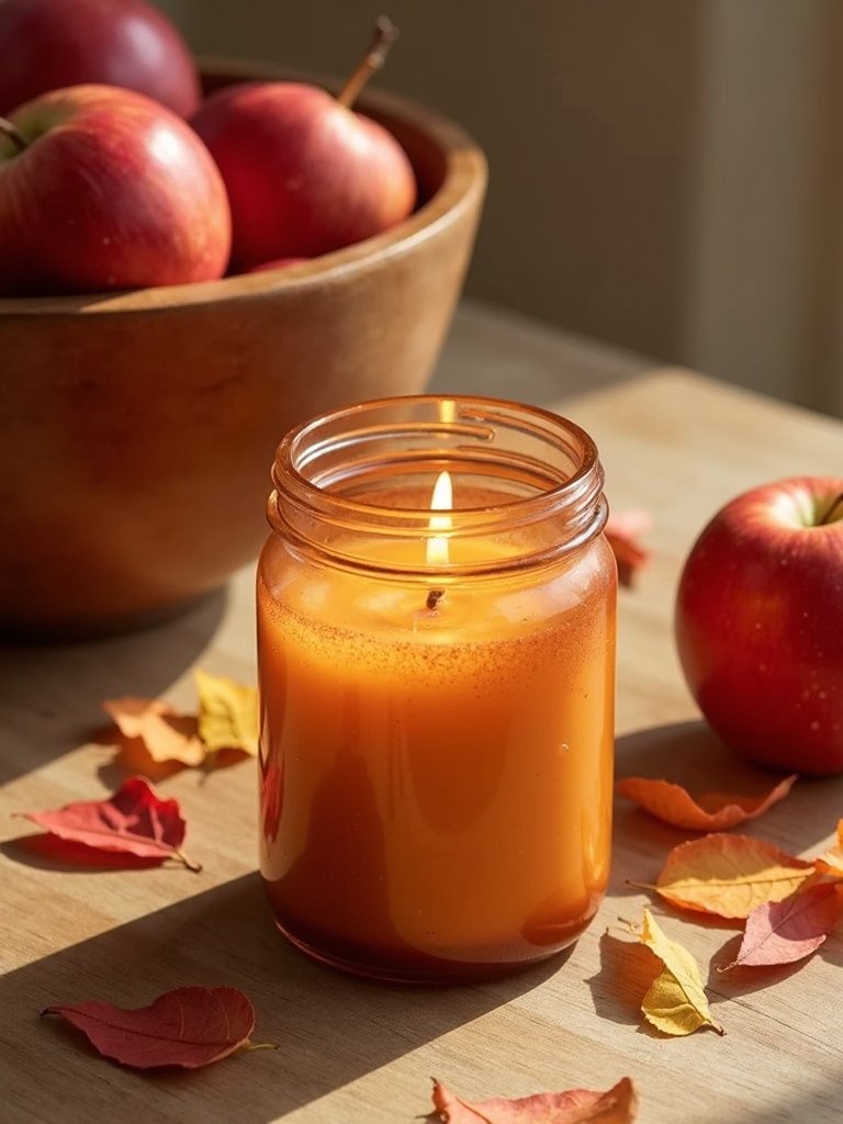 cozy apple cider candles