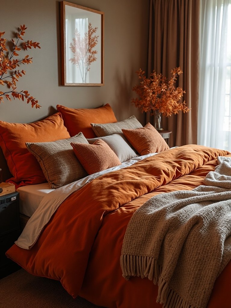 cozy autumn bedding transformation