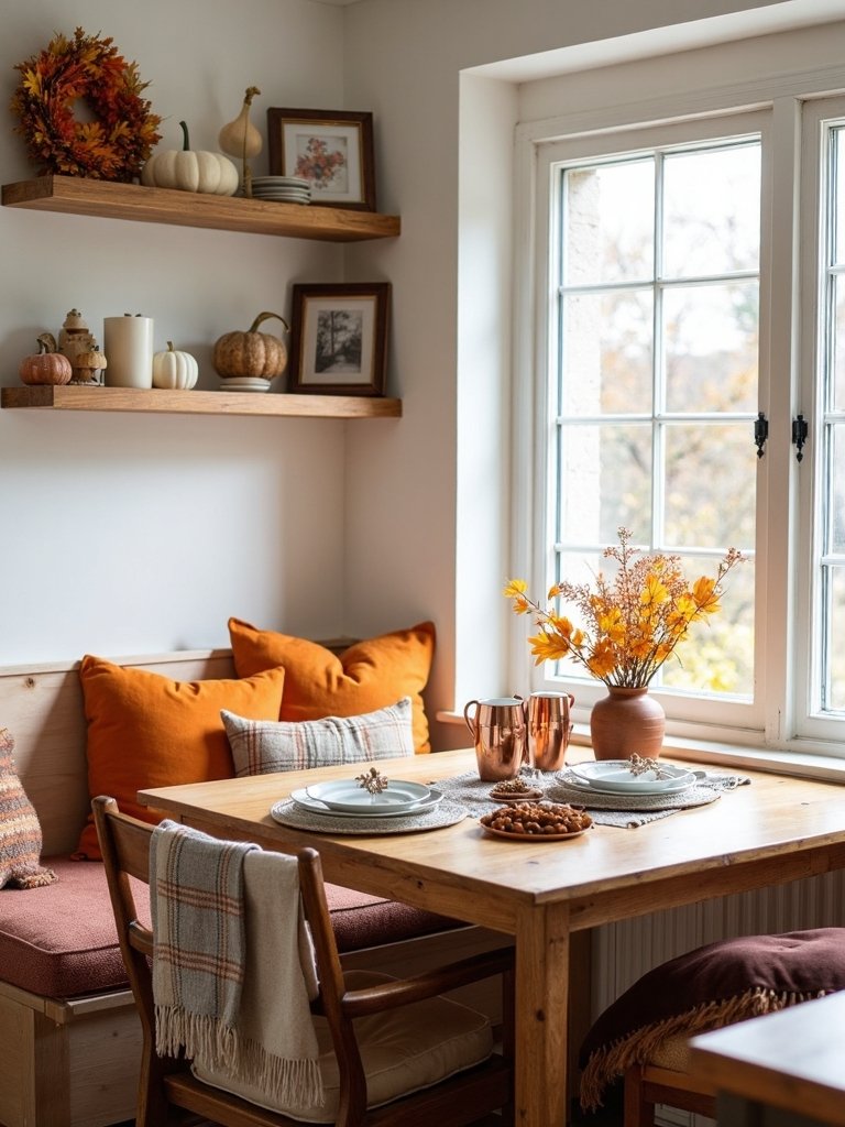 cozy autumn kitchen nook