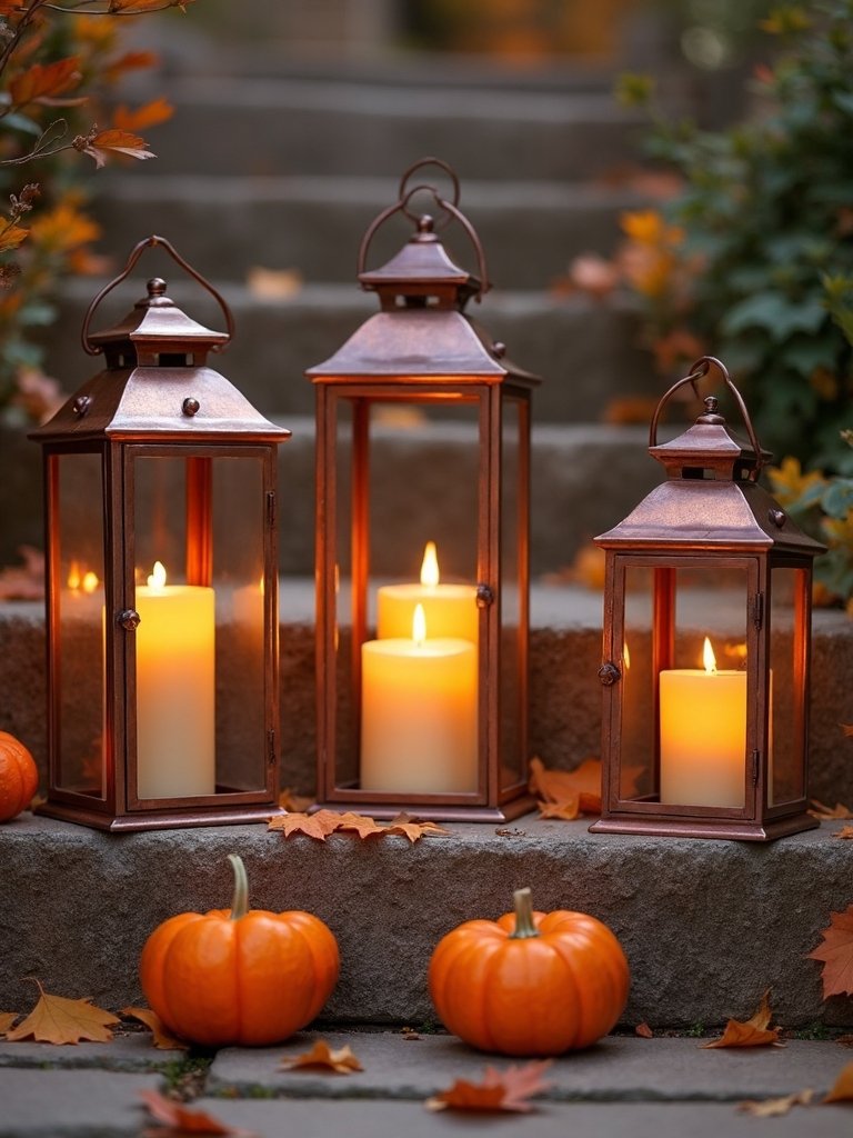 cozy autumn lantern decorations