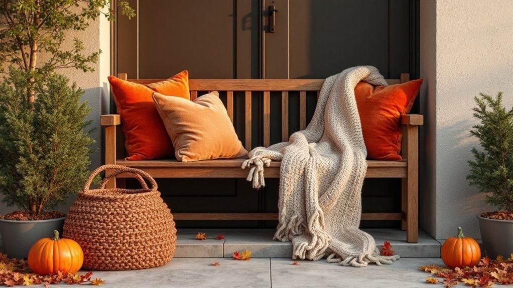 cozy autumn porch decor