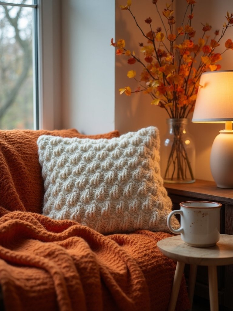 cozy autumn reading nook