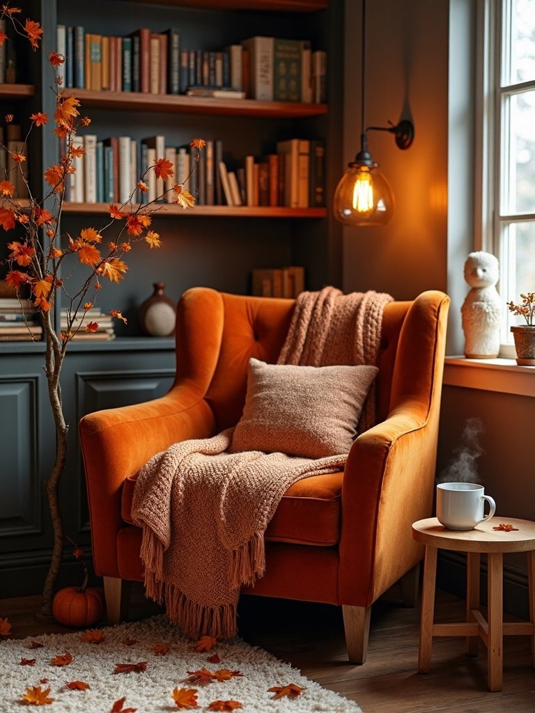 cozy autumn reading retreat