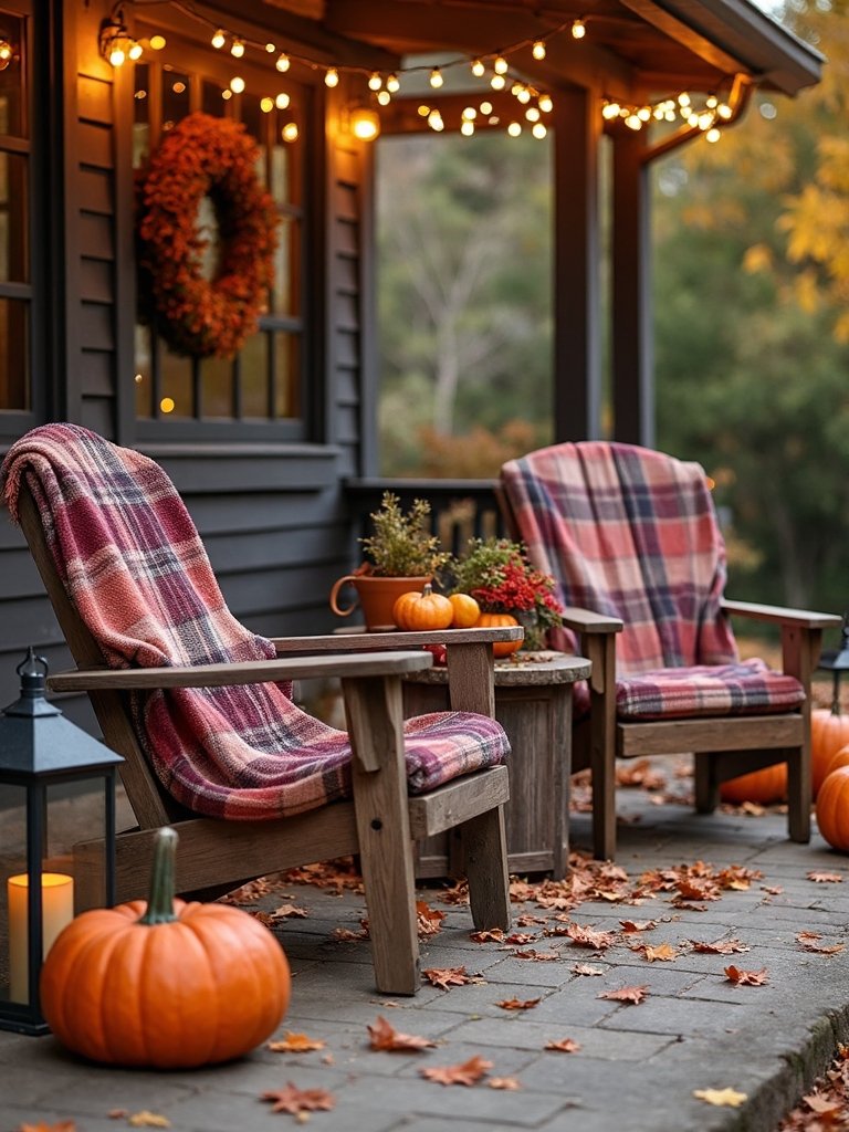 cozy autumn retreat with seasonal decor