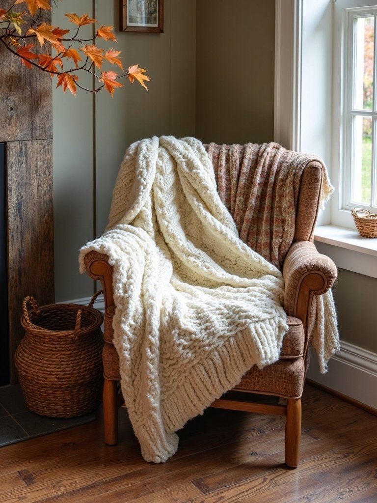 cozy autumn textured layers