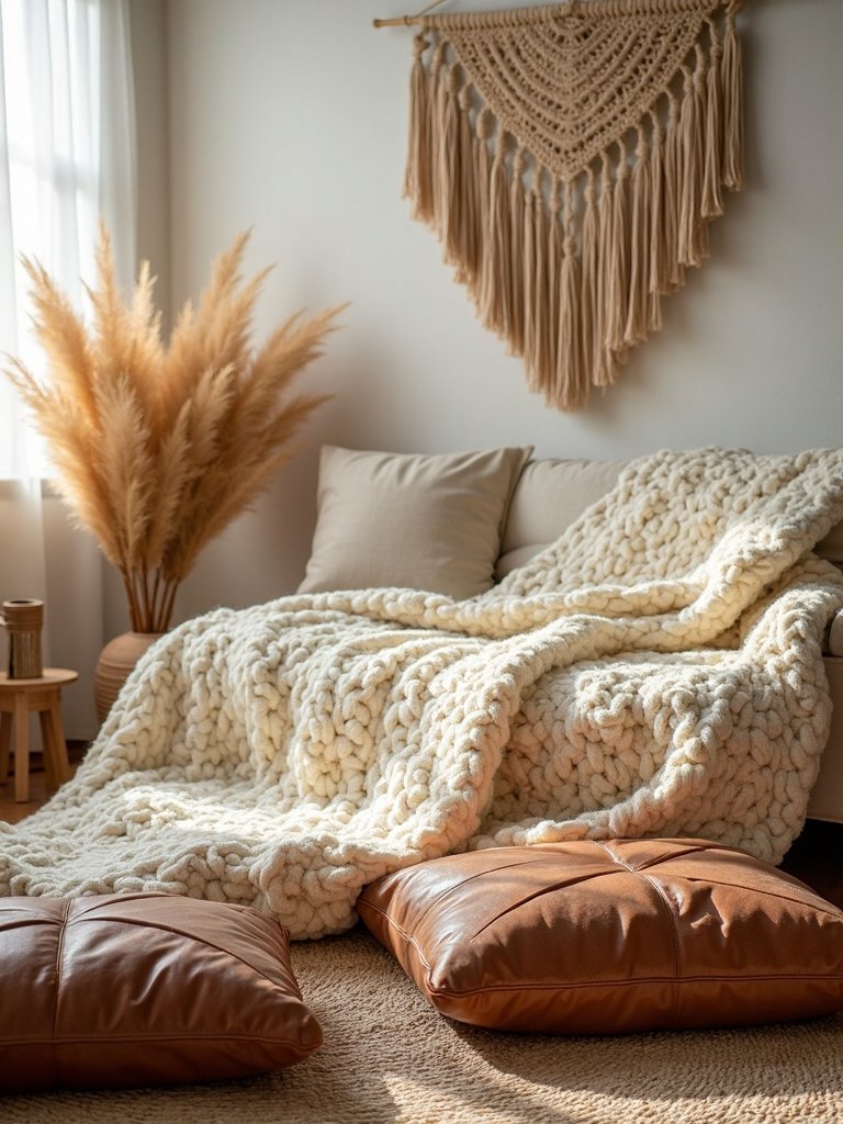 cozy chunky knit throws