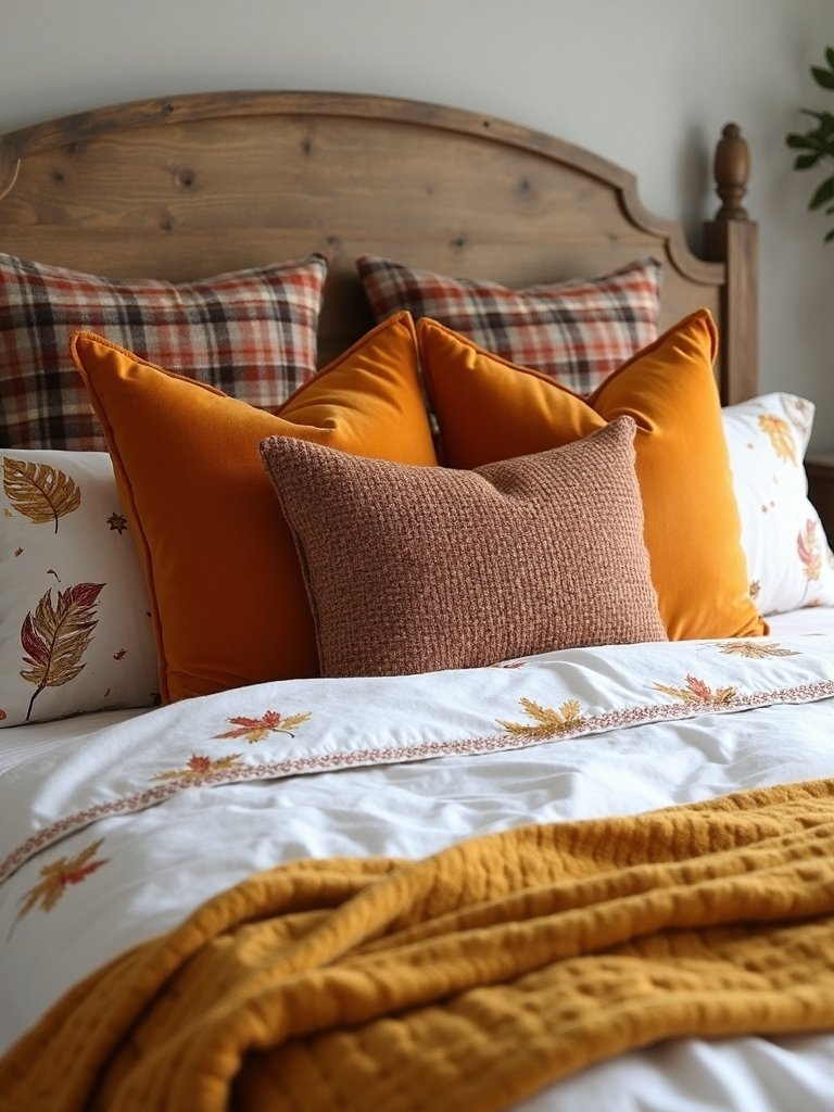 cozy fall pillow update