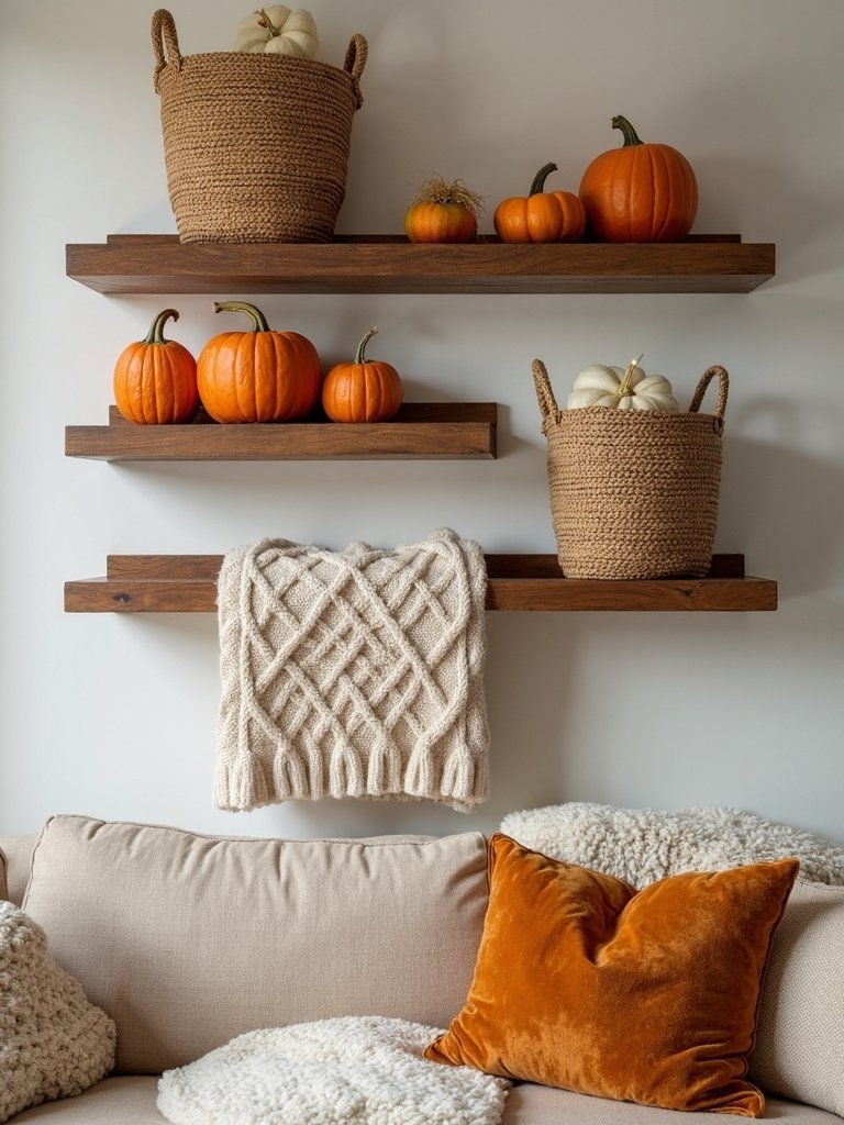 cozy fall textile layering