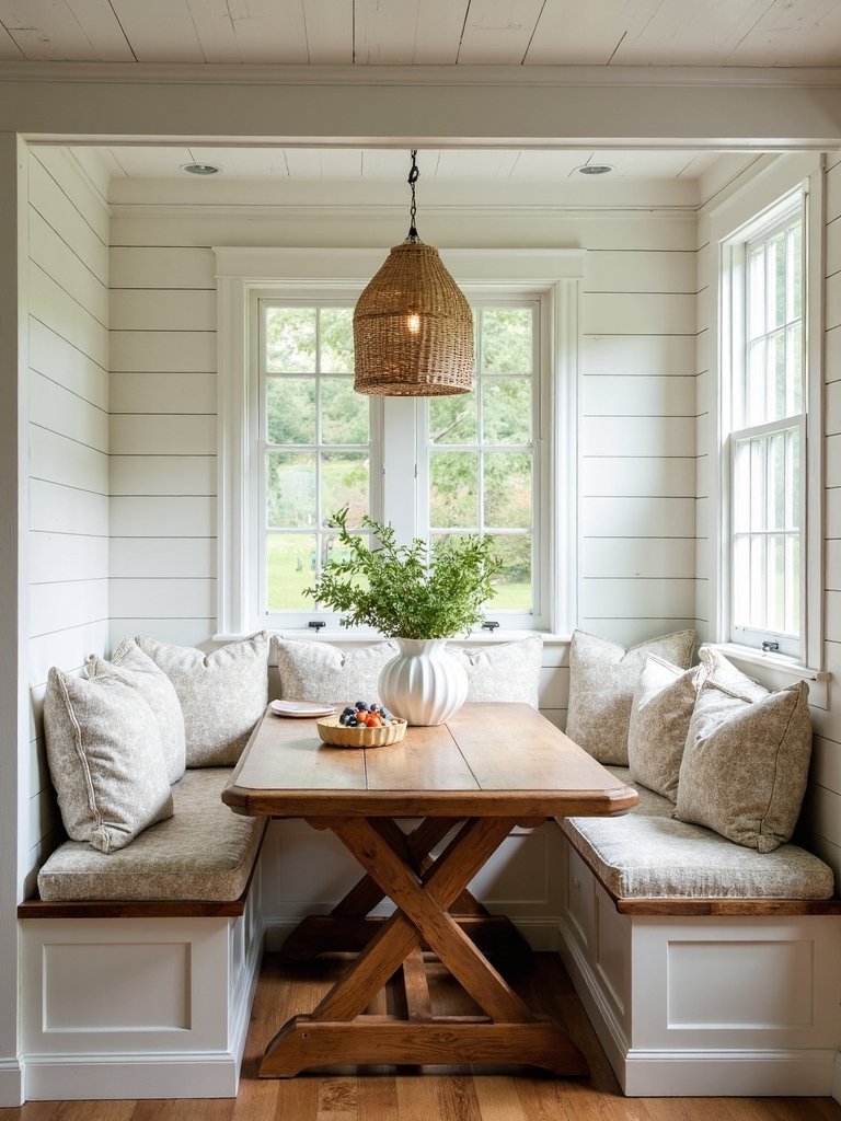 cozy farmhouse dining nook essentials