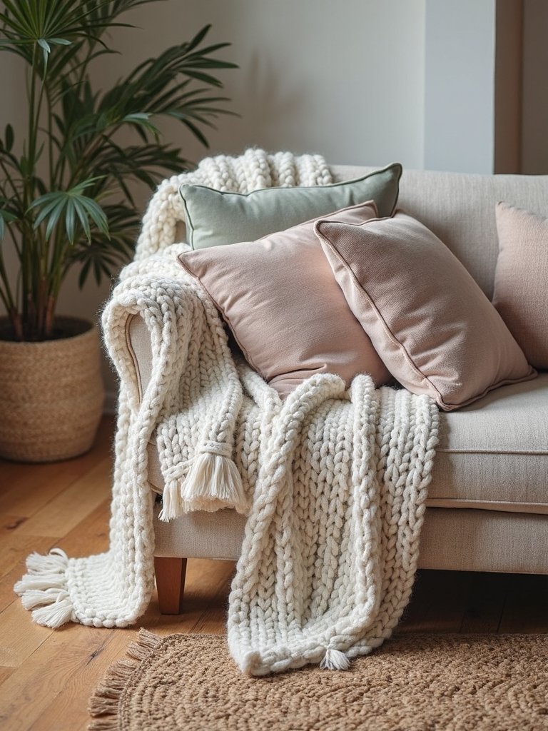 cozy layered textured inviting