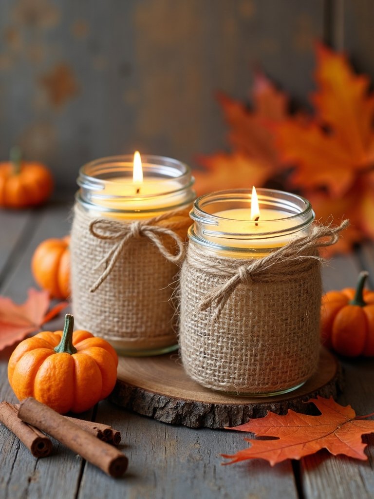 cozy mason jar decor