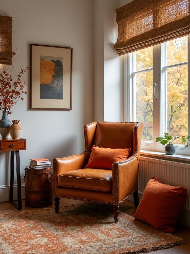 cozy reading nook setup