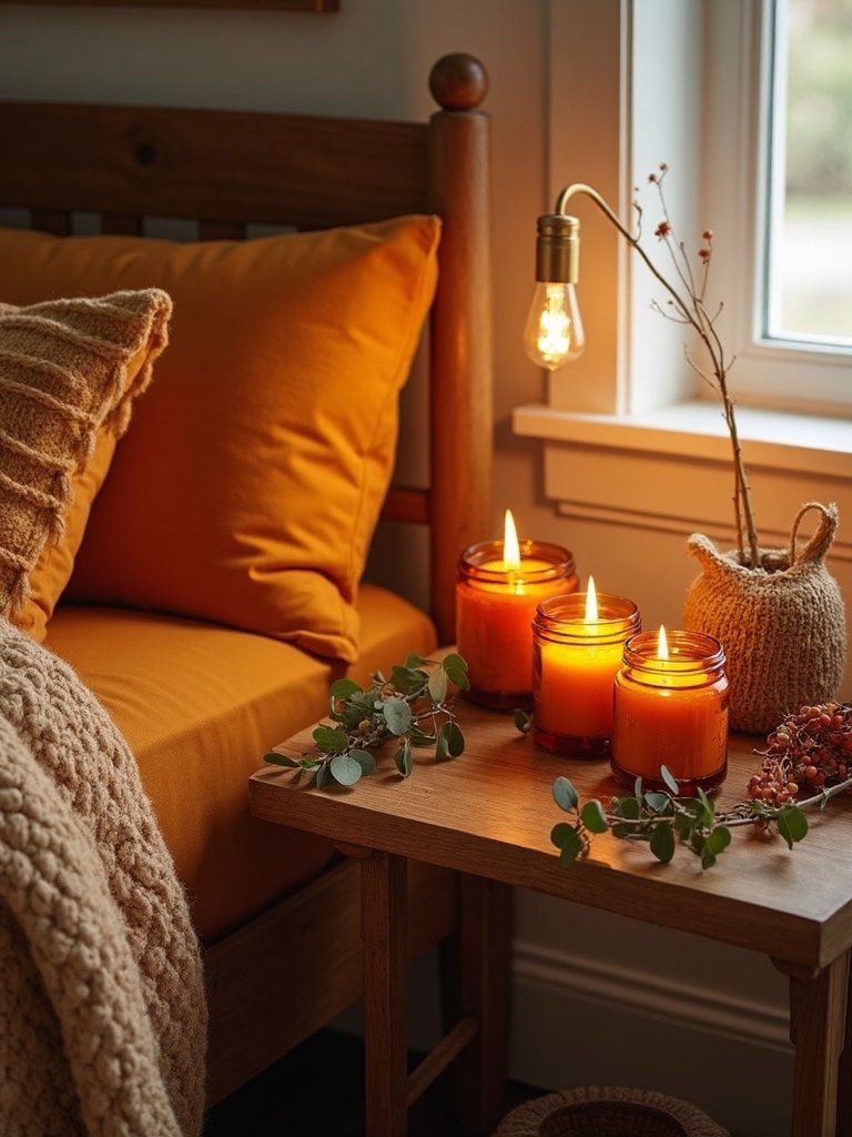 cozy seasonal scented candles