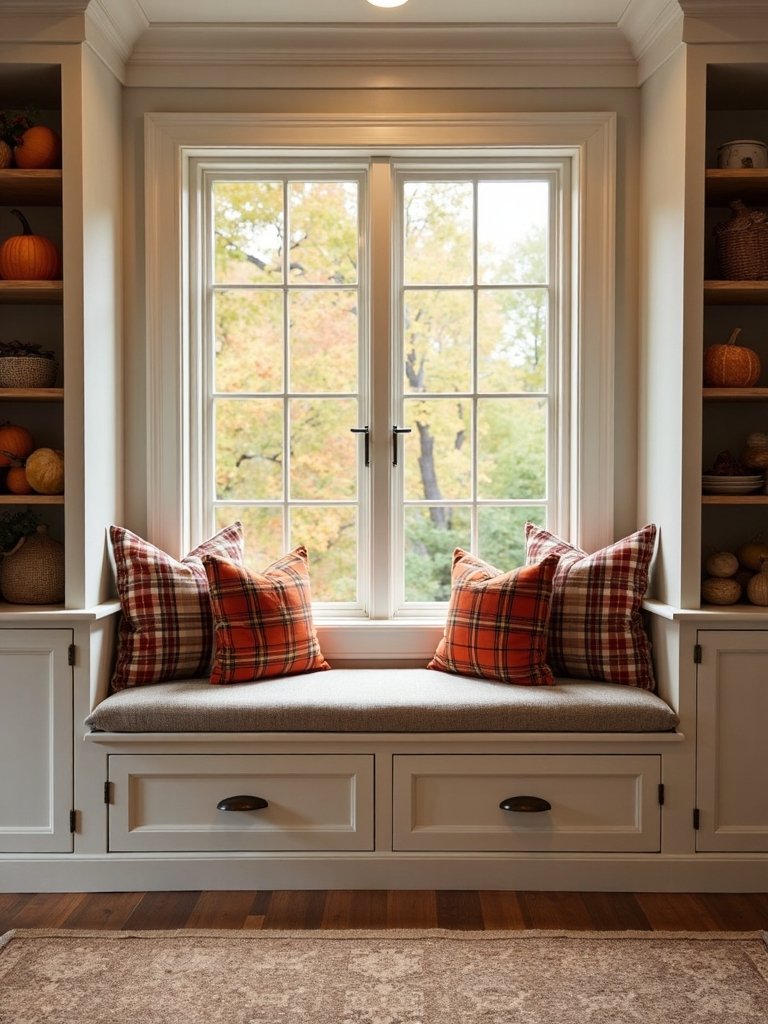 cozy storage window nook