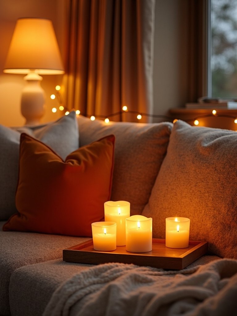 cozy warm autumn lighting
