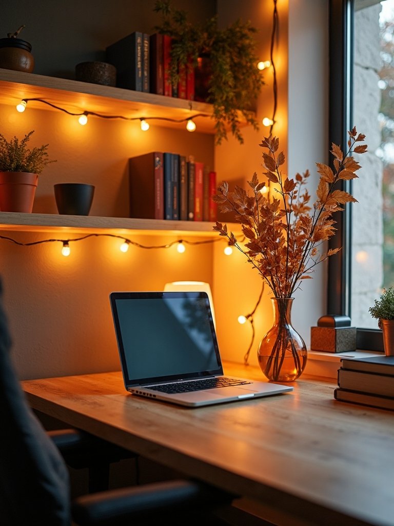 cozy warm toned lighting