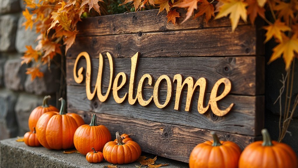 creative autumn quote displays