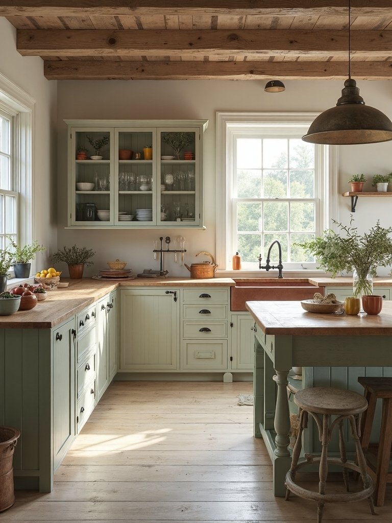 curated unfitted freestanding farmhouse kitchen
