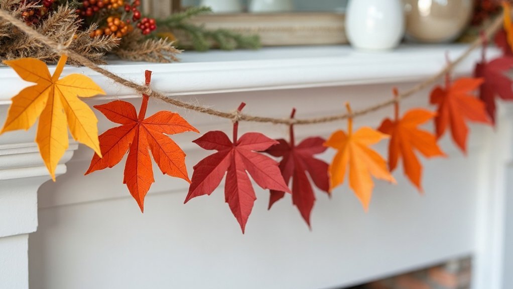 customizable autumn leaf garlands