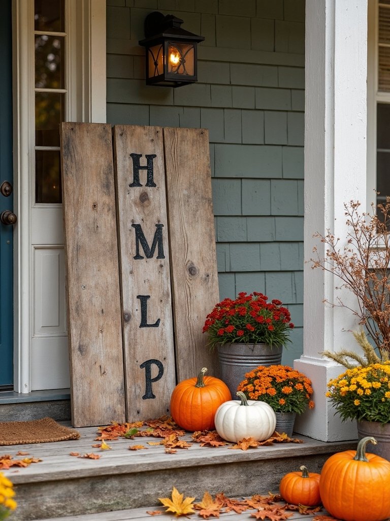diy rustic fall signs