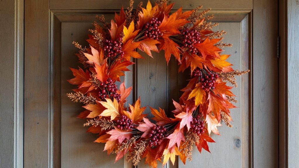 durable artificial fall wreath