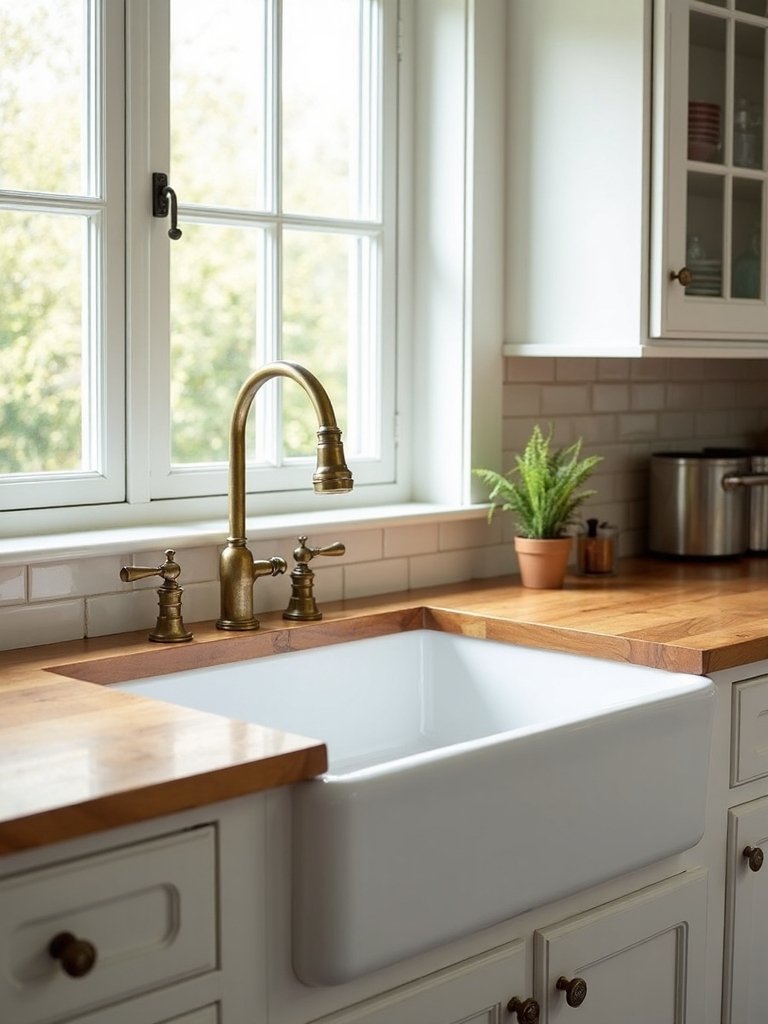 durable functional statement making farmhouse sink