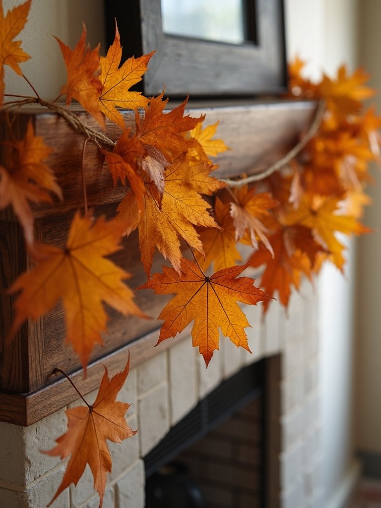 eco friendly autumn leaf garland
