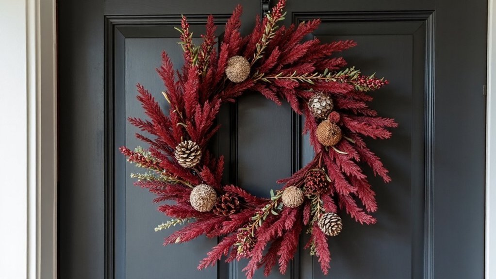 elegant faux sumac wreaths