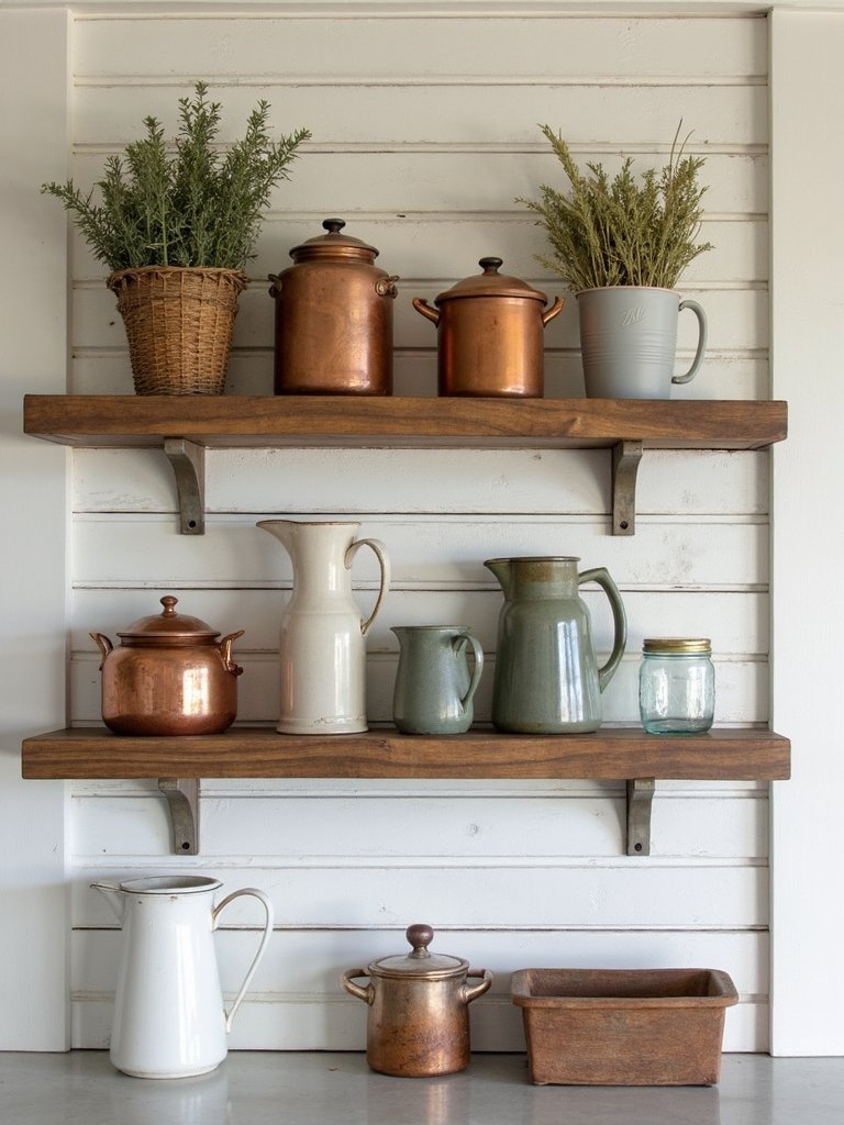elegant functional open shelf kitchen styling