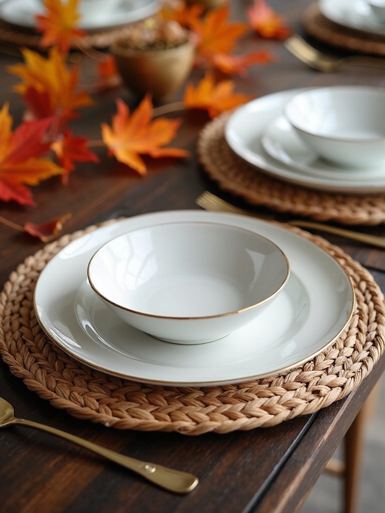 elegant rattan charger foundation