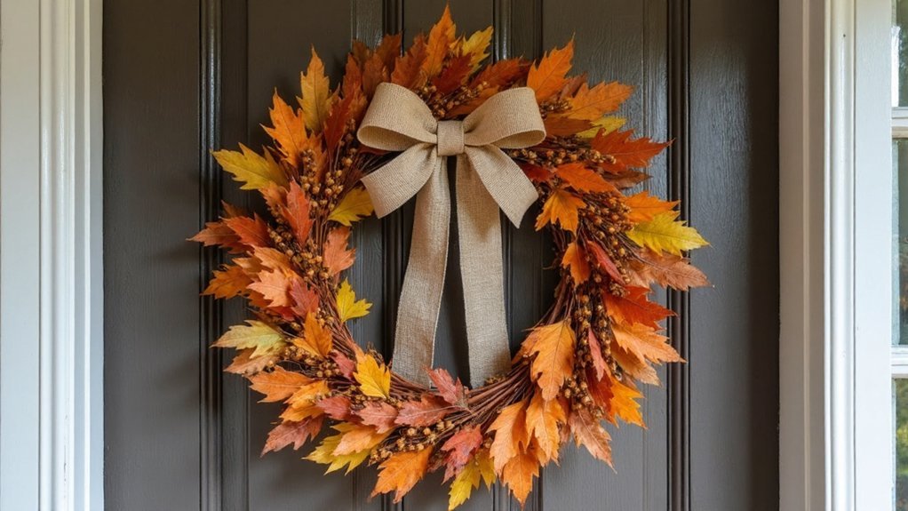 elegant rustic fall wreath