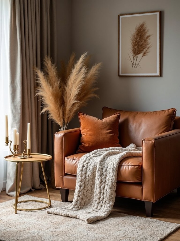 elegant warm fall accents