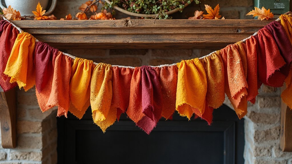 fabric scrap garland project