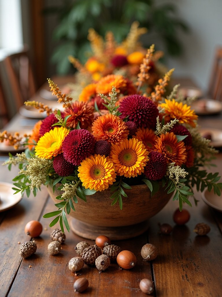 fall centerpieces with flowers