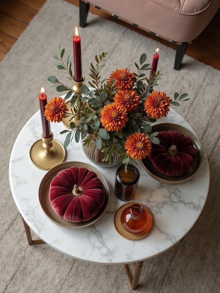 fall coffee table decor