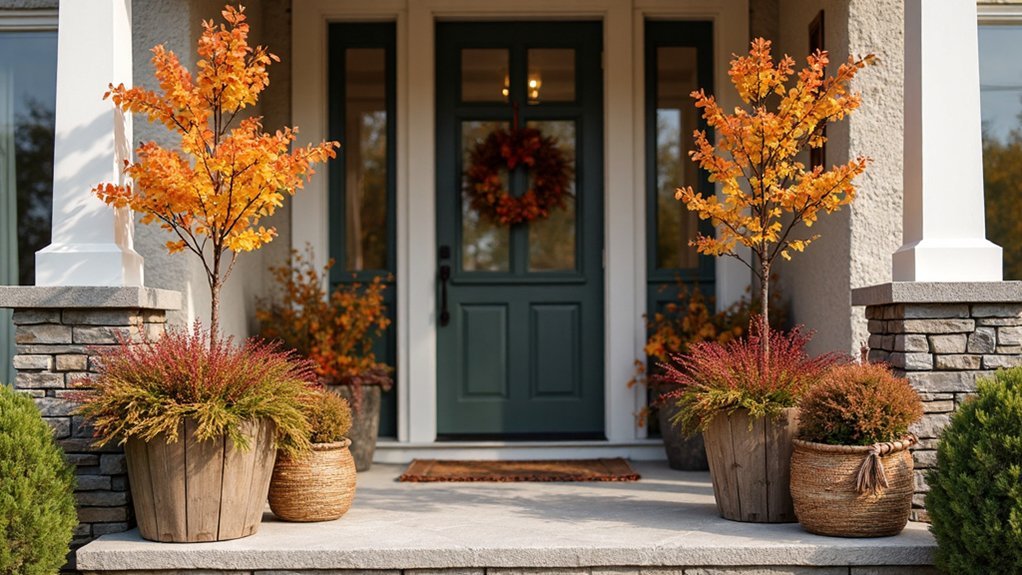 fall foliage centerpiece arrangements