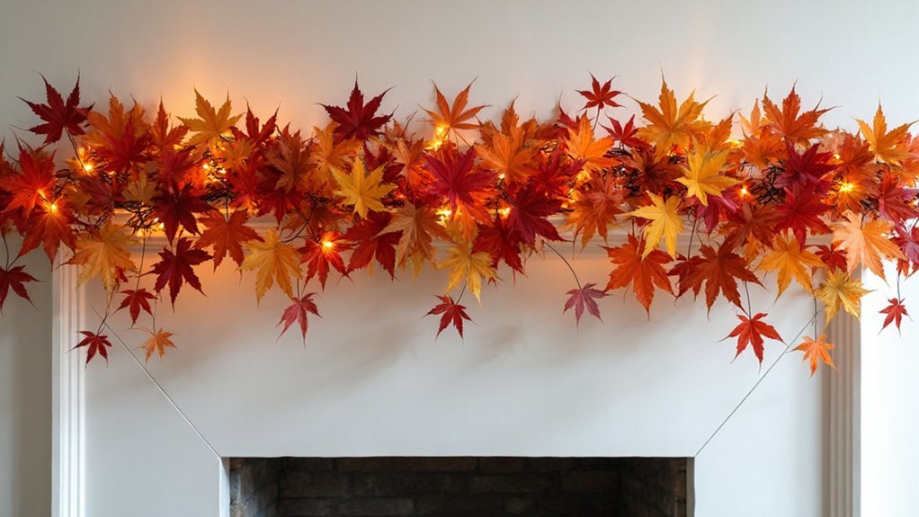 fall leaf garland creation