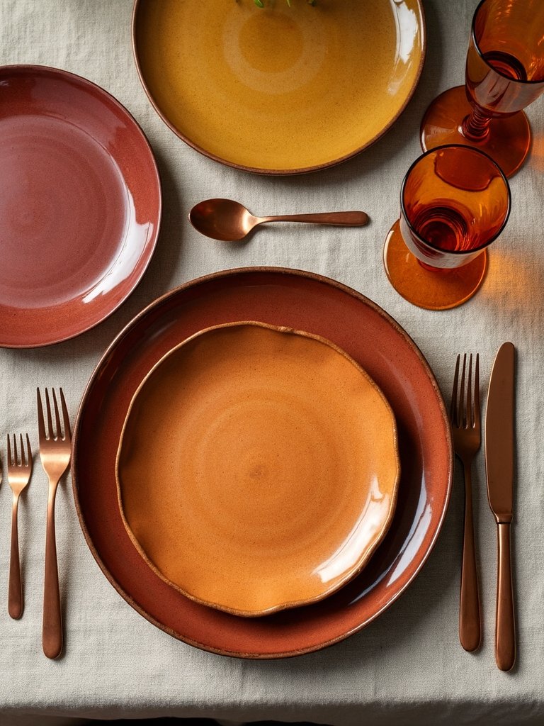 fall tableware color harmony