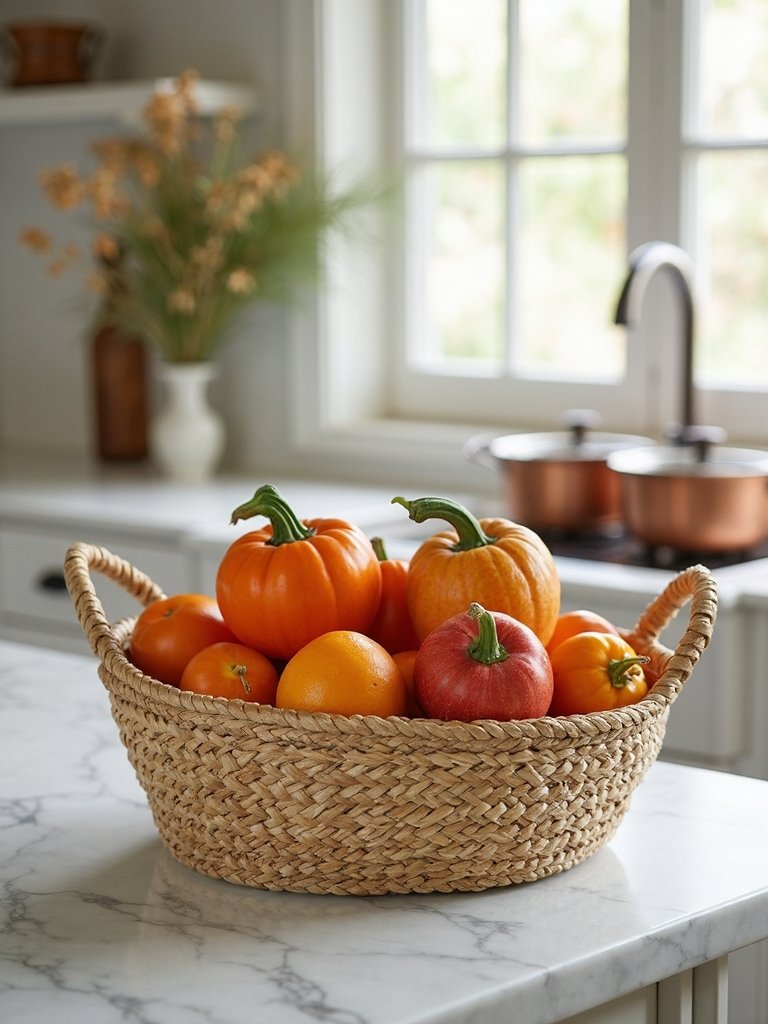 farm fresh produce display baskets