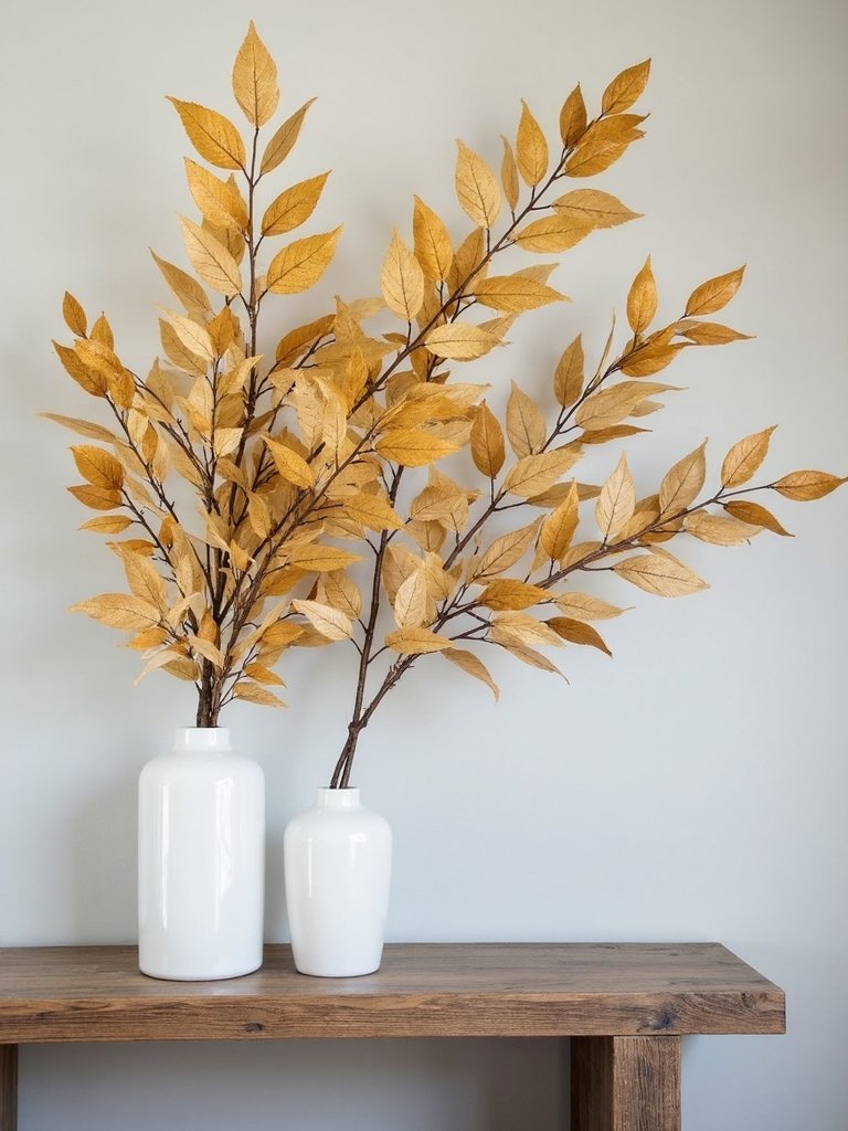 faux branches for autumn decor