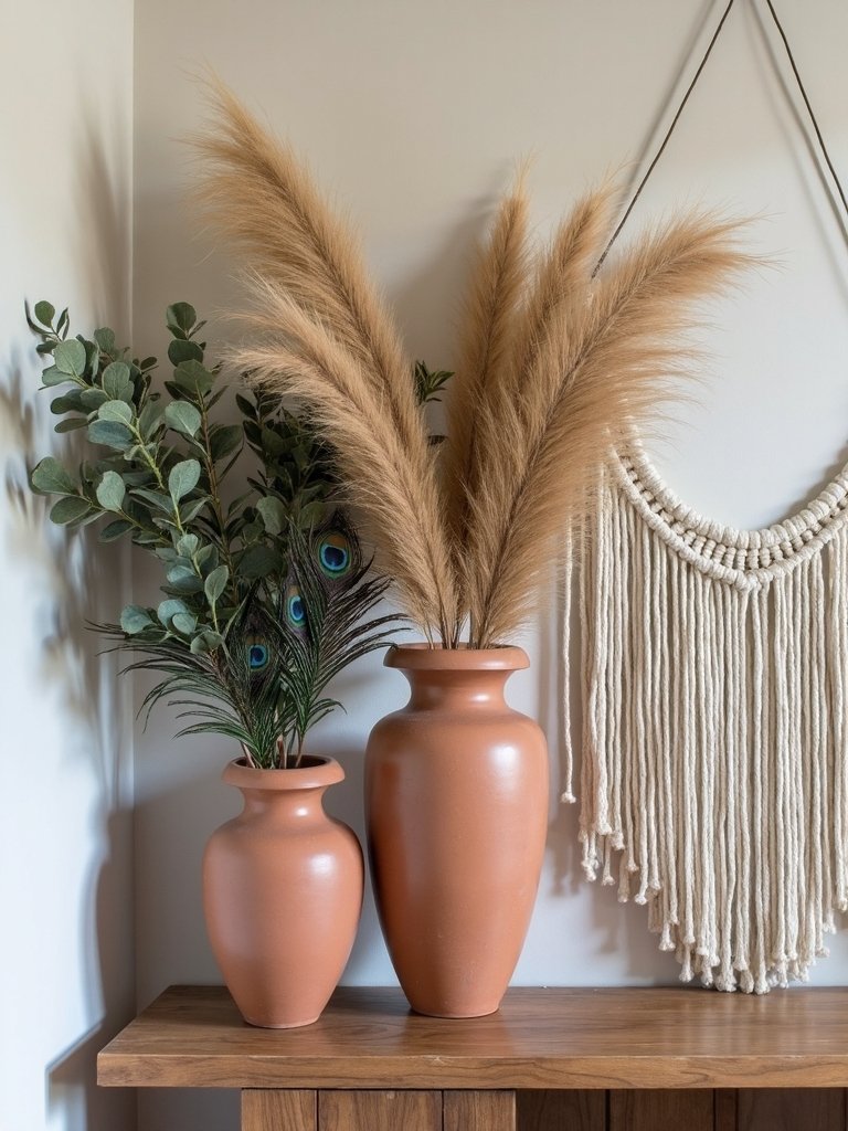 feathers and branches arrangement