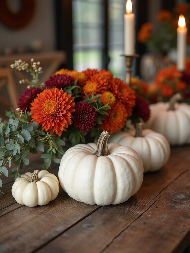 floral pumpkin centerpiece creation