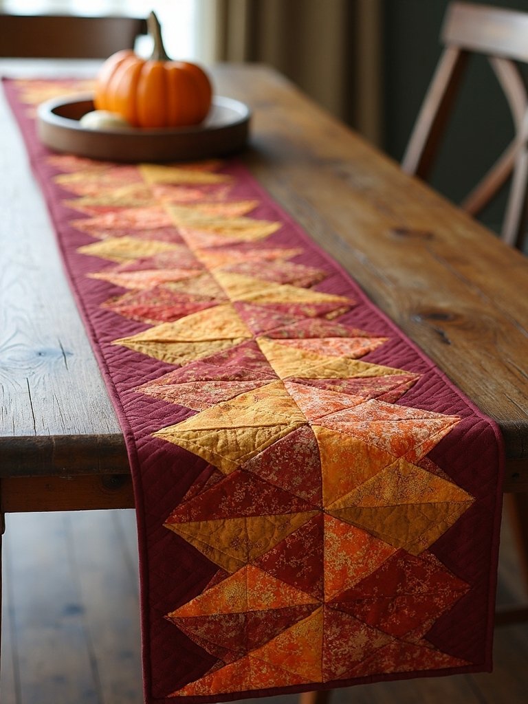 flying geese quilt runners