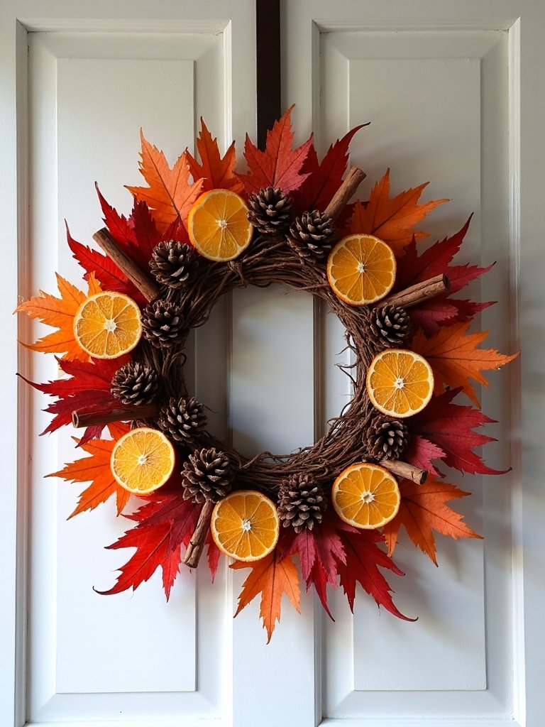 foraged fall wreath creation