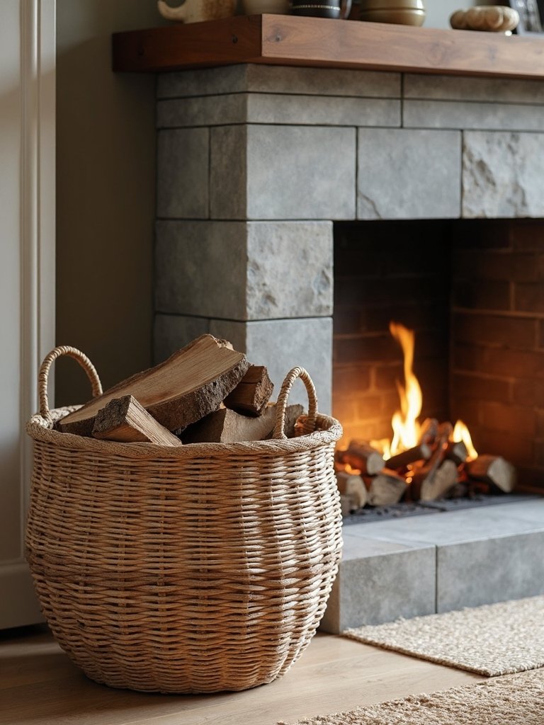 functional decorative wood baskets