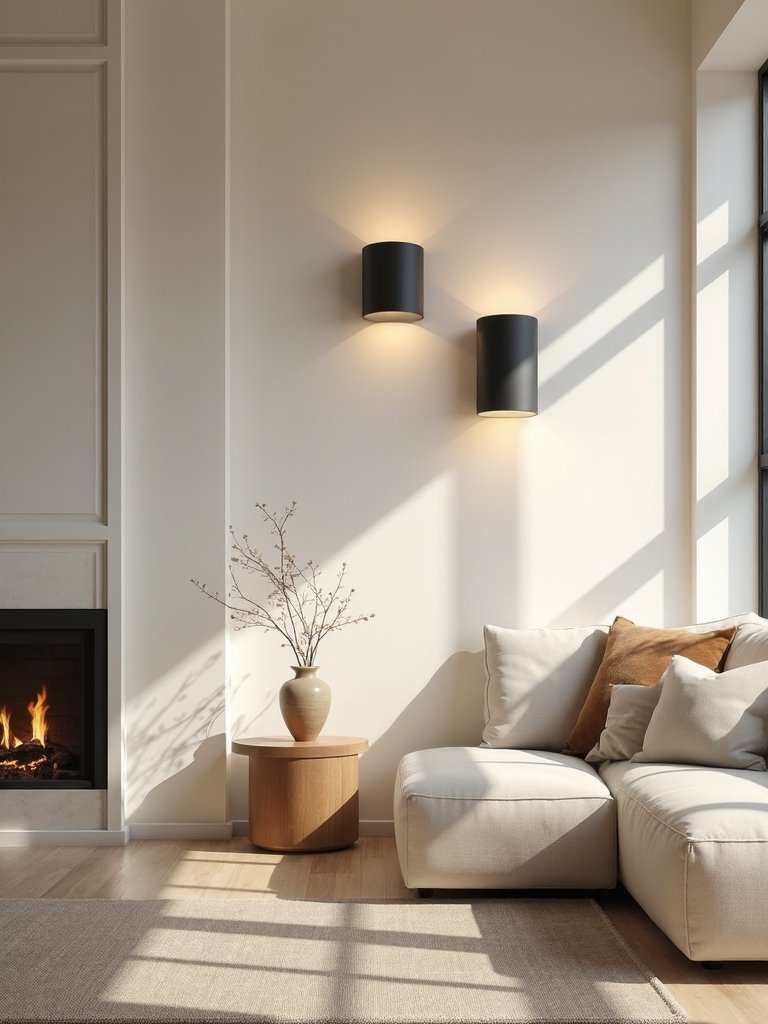 geometric minimalist wall sconces