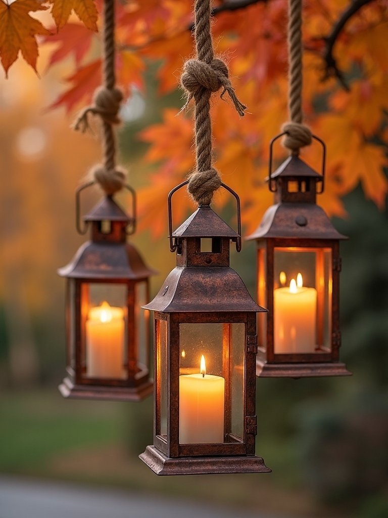 hanging lanterns for autumn