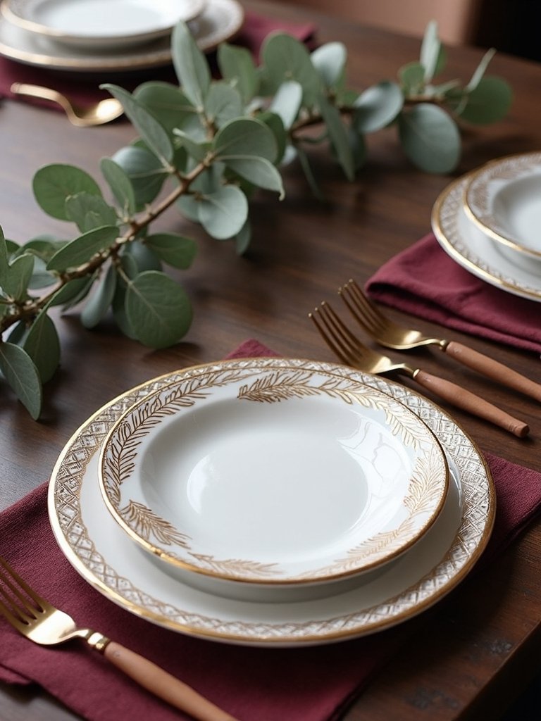 harvest themed porcelain dishware