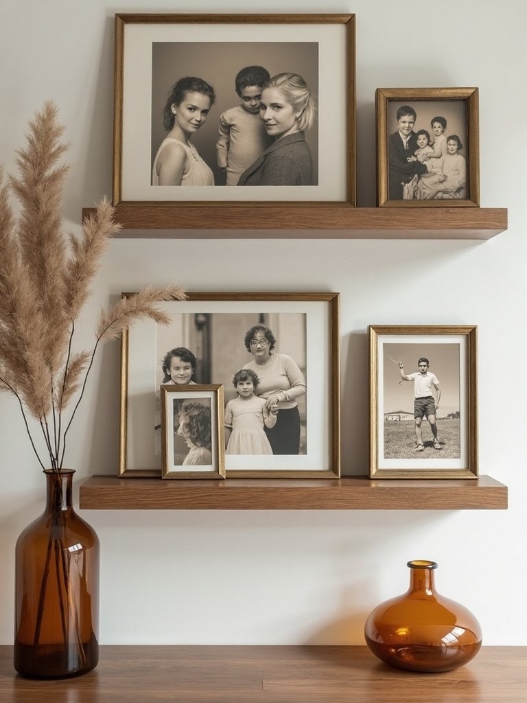 heritage family photo displays